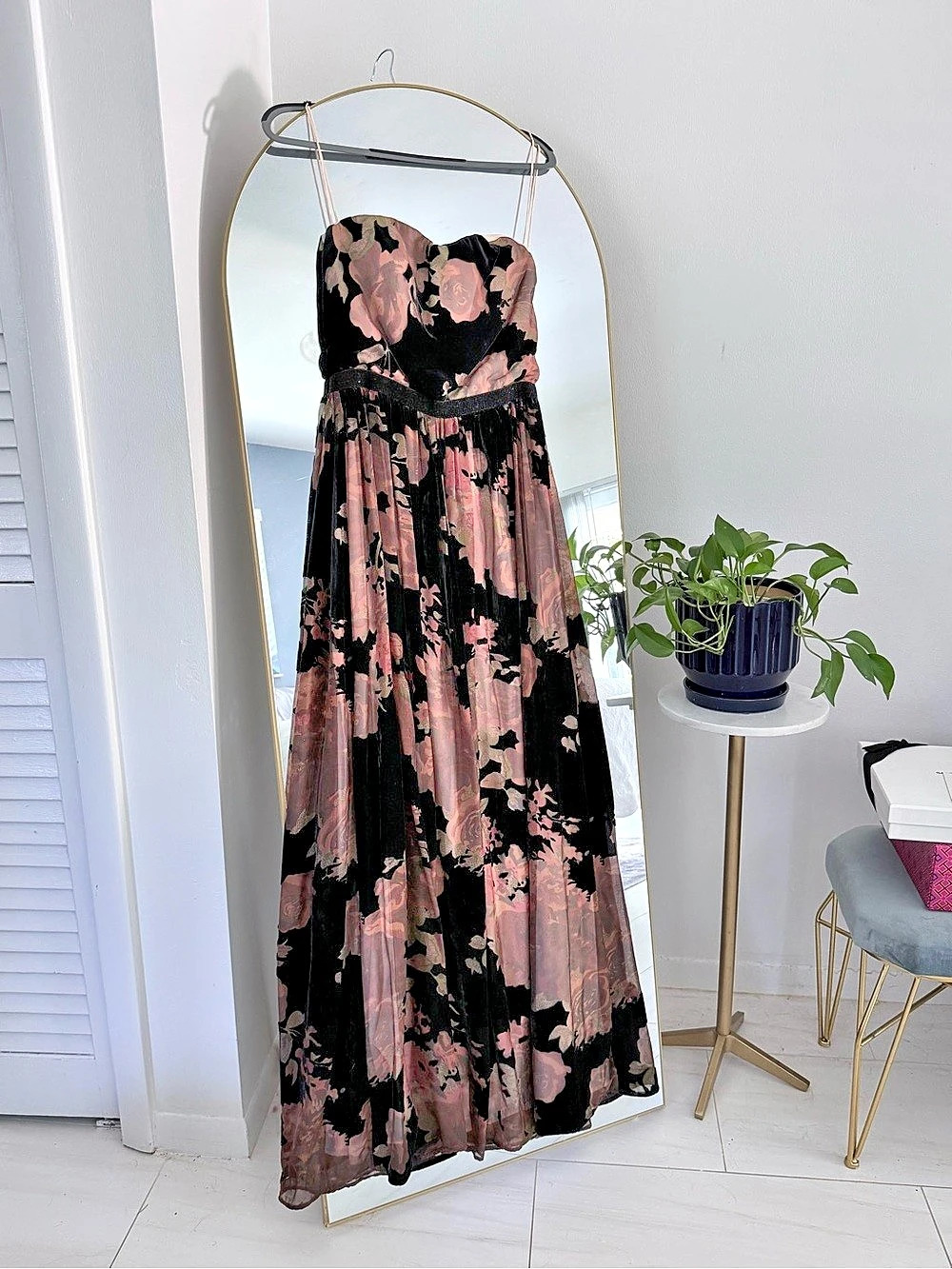 ERIN x Anthropologie Floral Maxi Dress Size 10 Like New